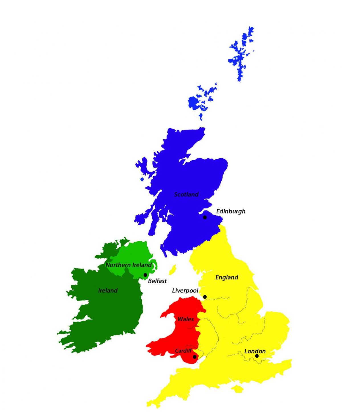 карта столицы Соединенного Королевства (Великобритании)