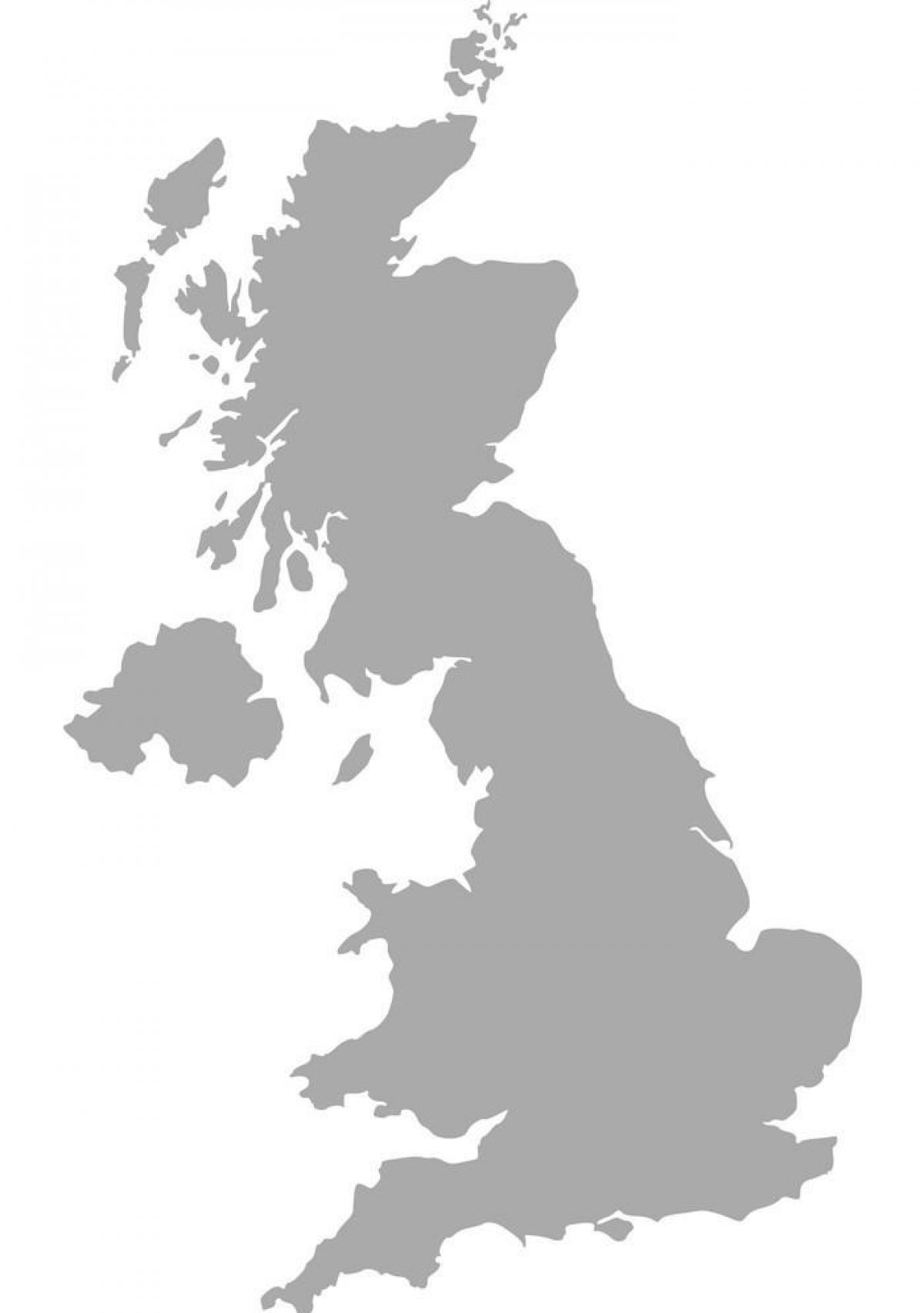 векторная карта Соединенного Королевства (Великобритании и Северной Ирландии)